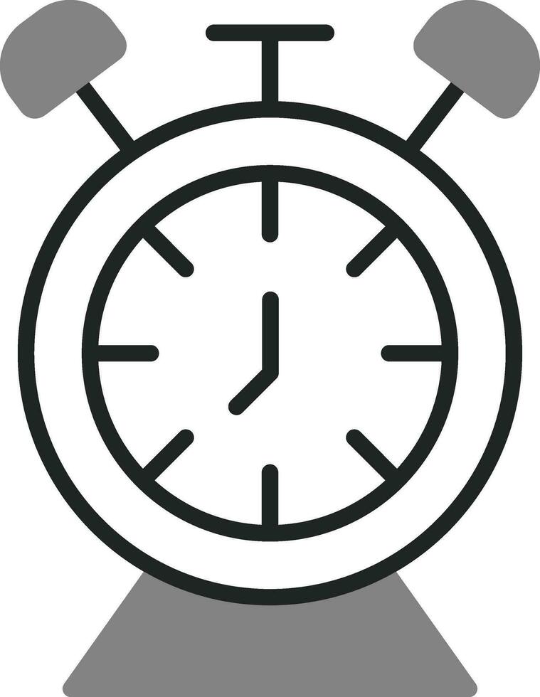 Desk Clock Vector Icon