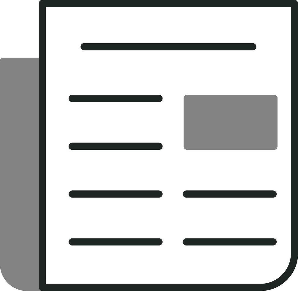 Newspaper Vector Icon