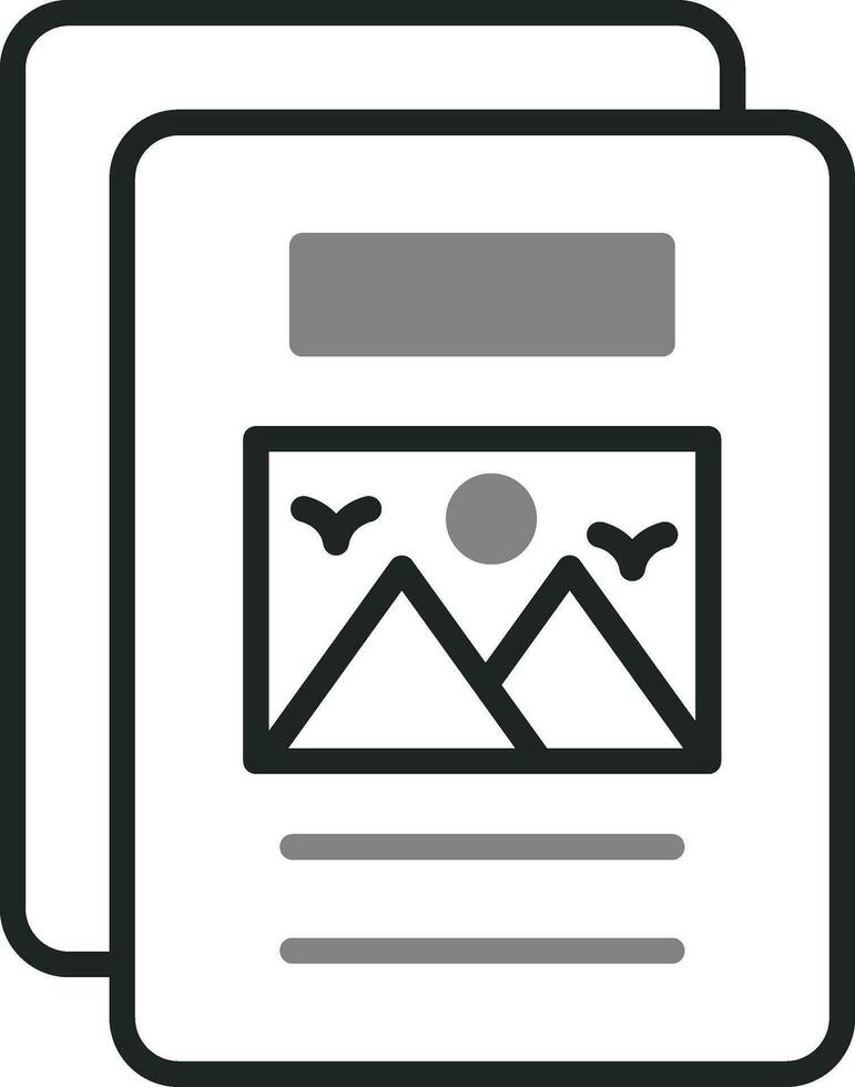 Brochure Vector Icon