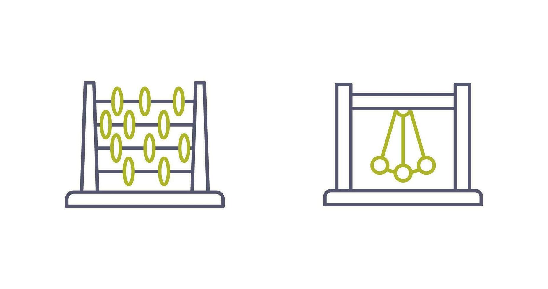 Abacus and Pendulum Icon vector