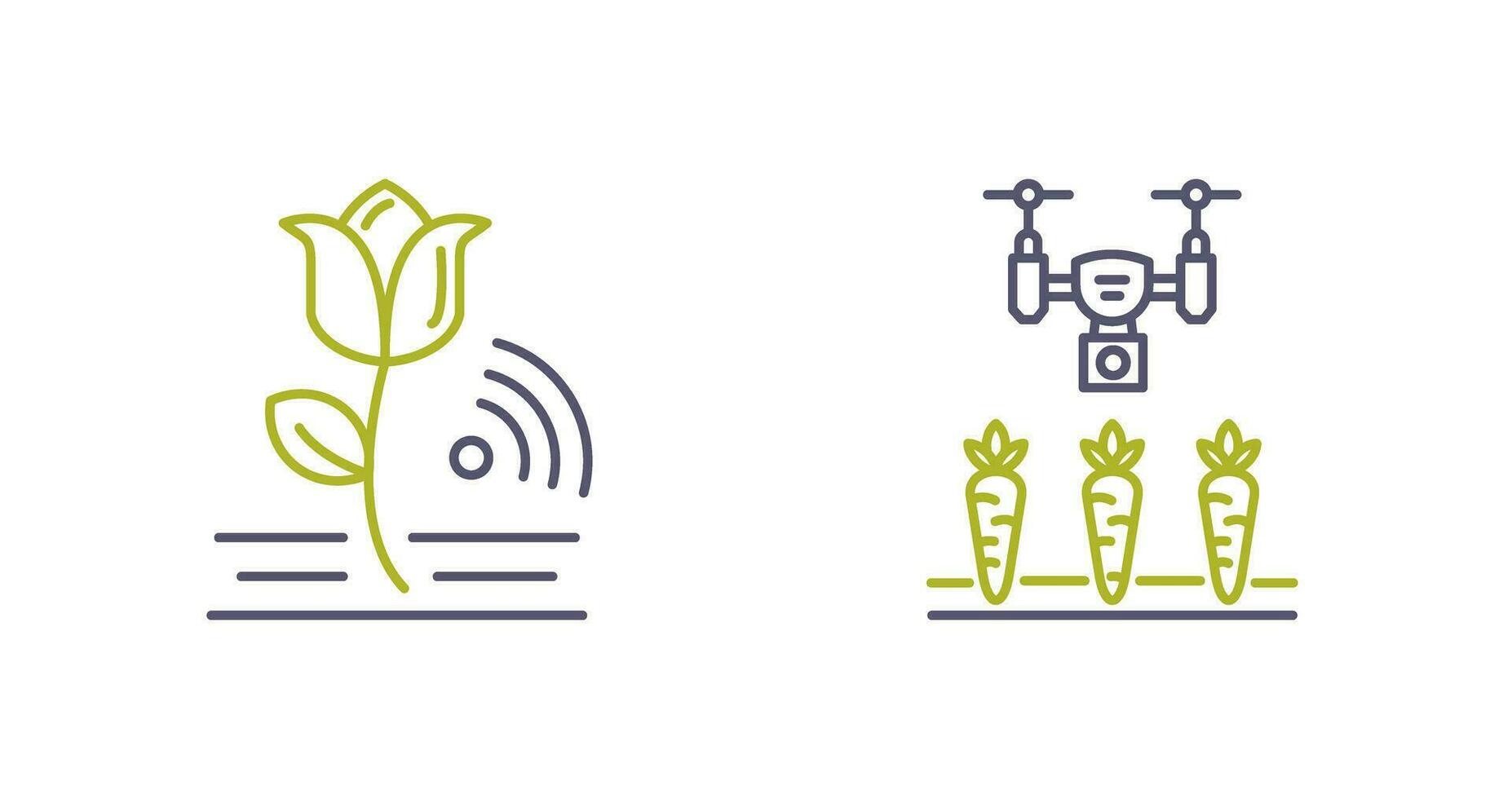 Flowers and Agriculture Icon vector