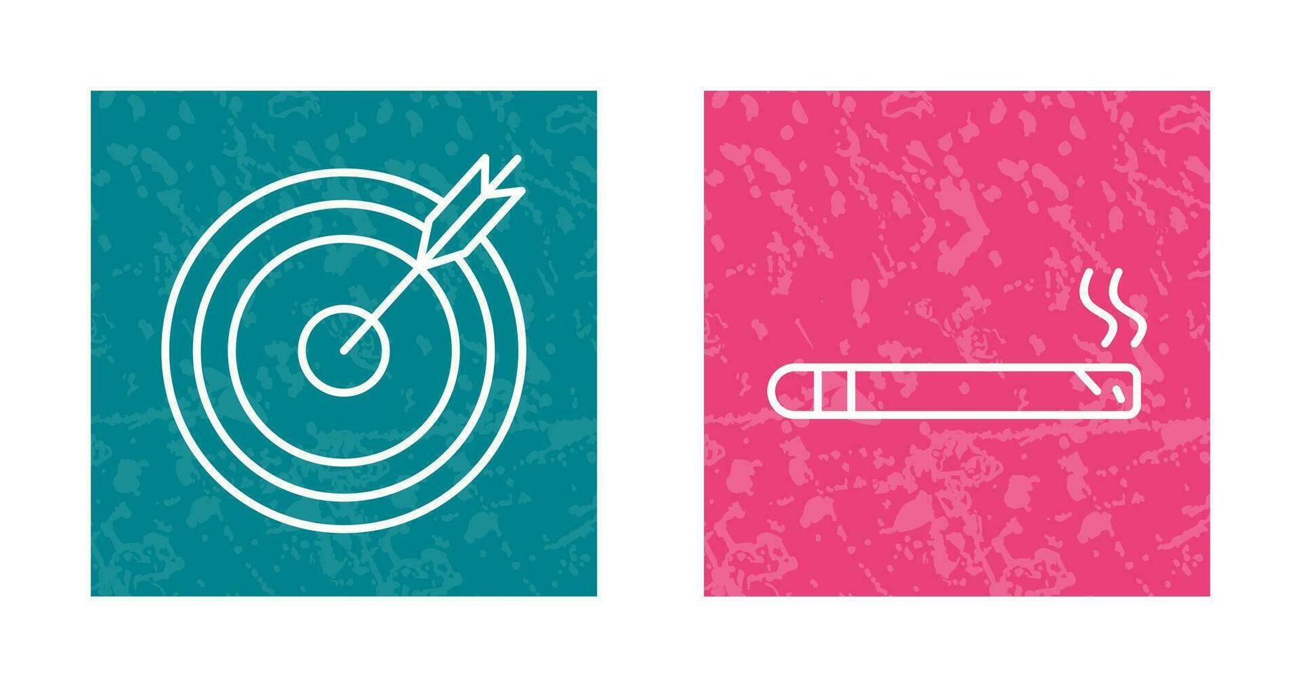 darts game and cigar Icon vector