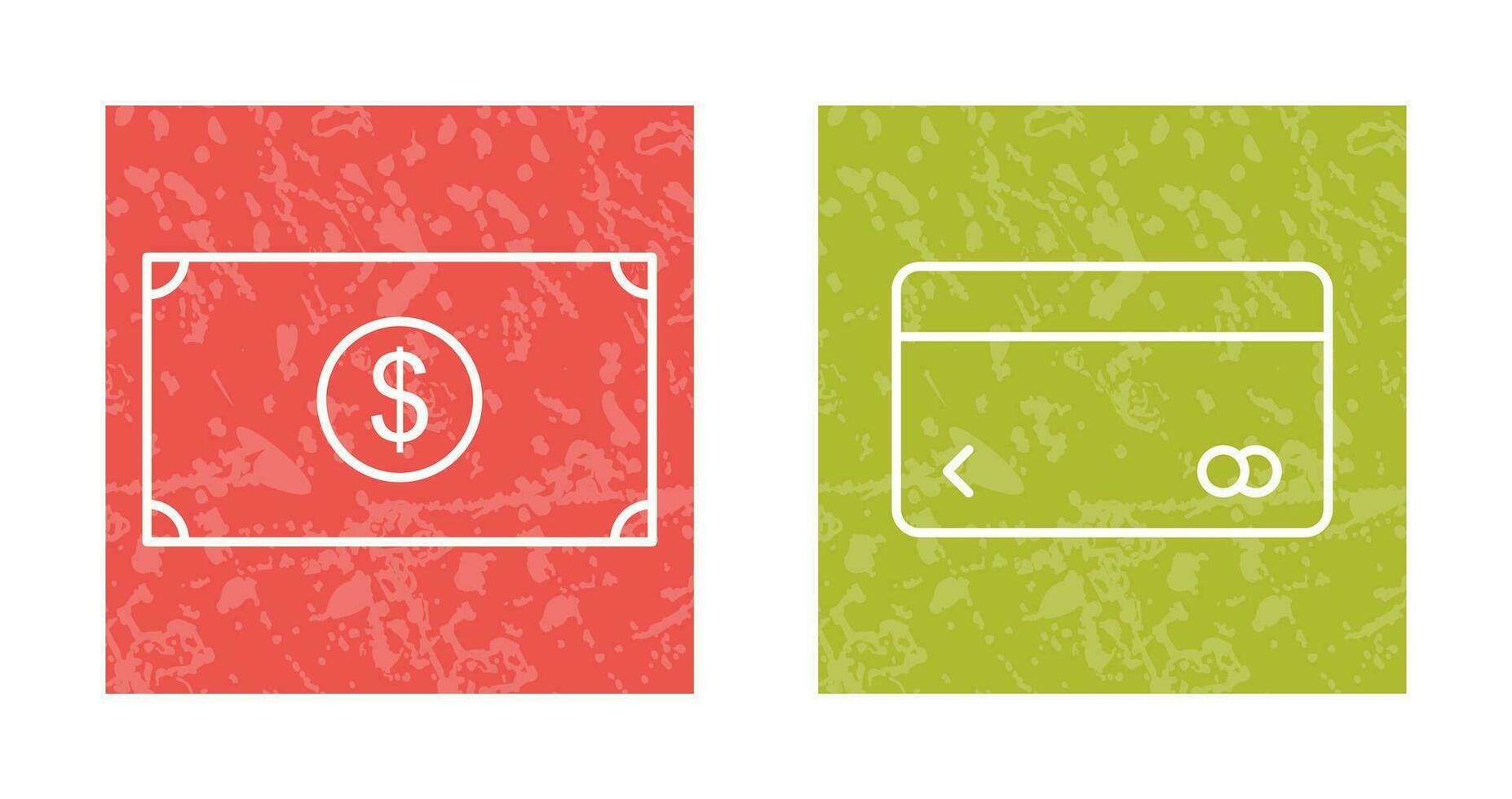 dollar and credit card Icon vector