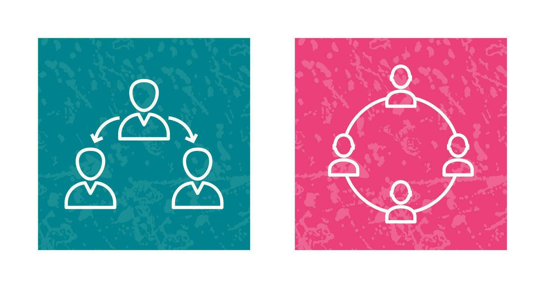 connected user and network group  Icon vector