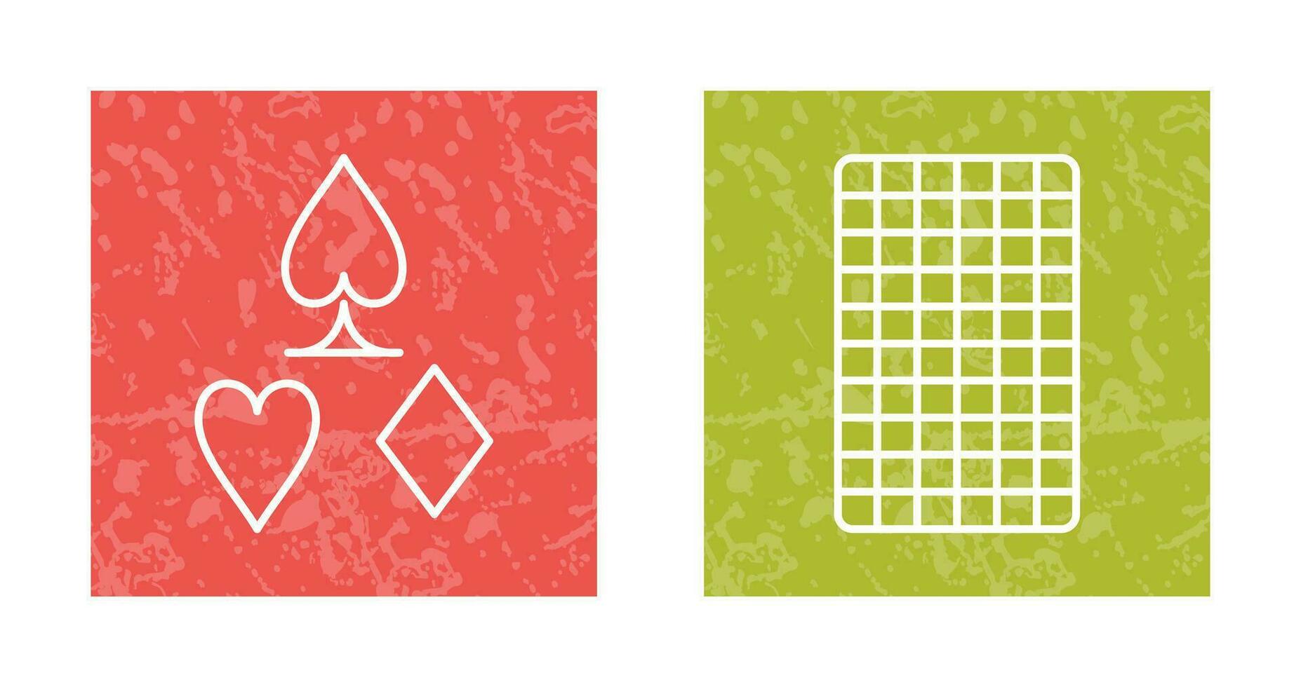 card suits and card backward Icon vector