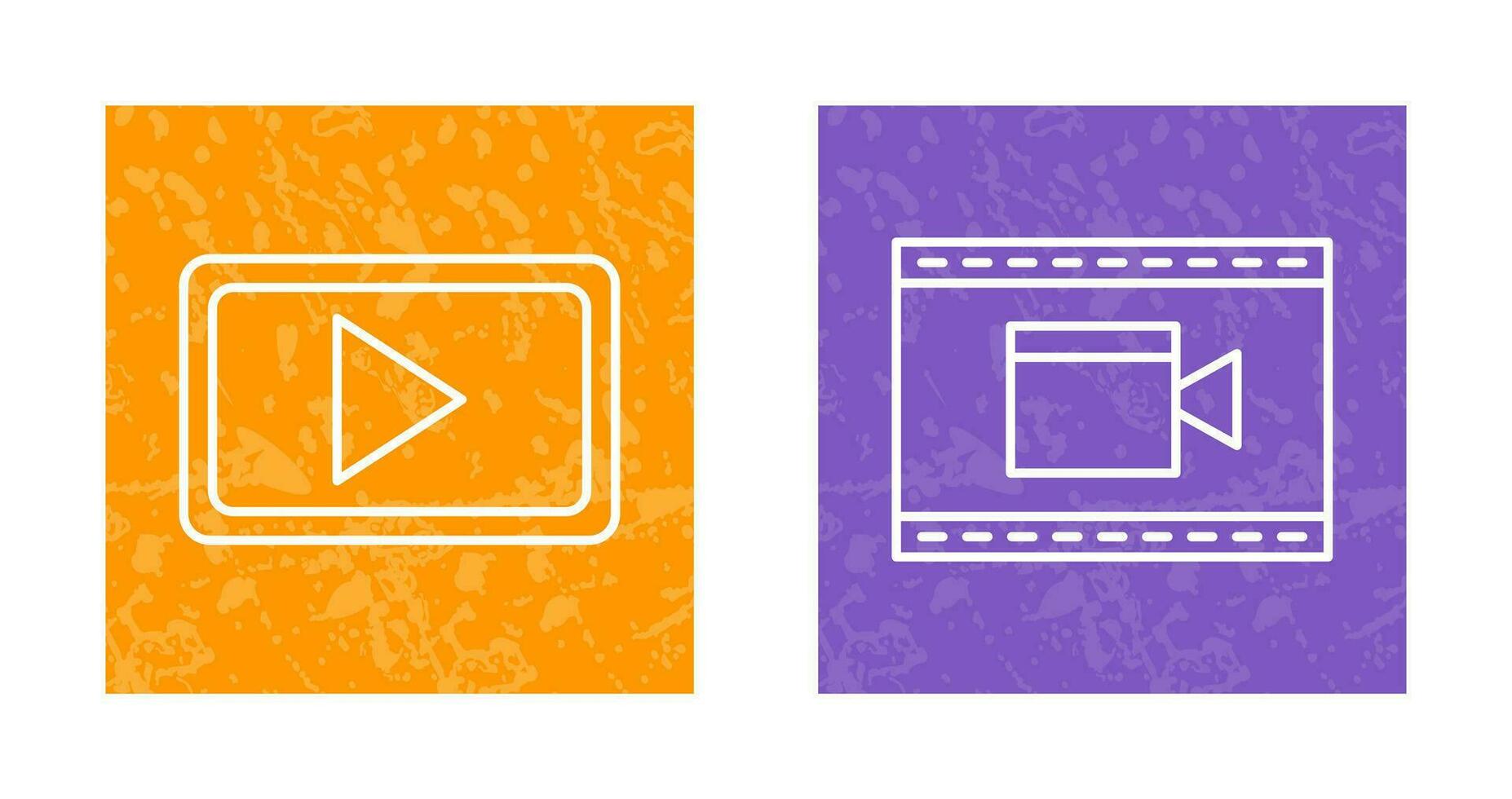 Video Communication and Video and Animation Icon vector