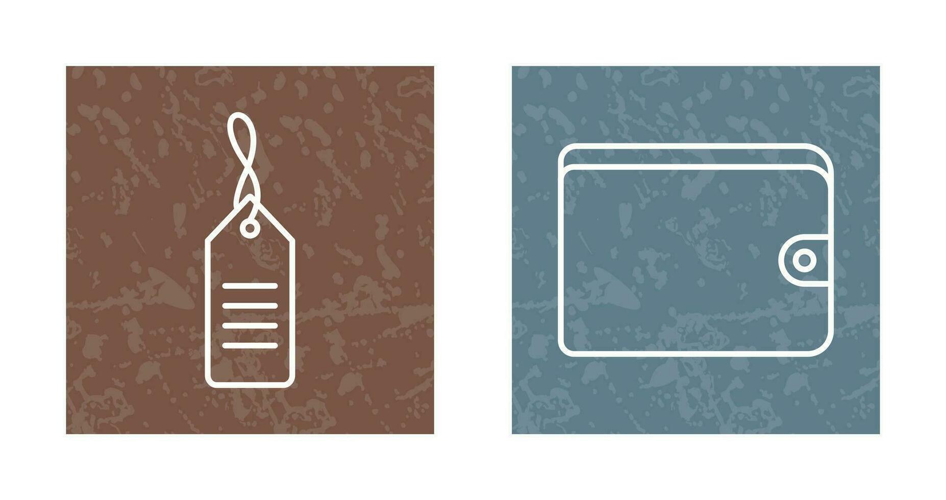 sale tag and wallet  Icon vector