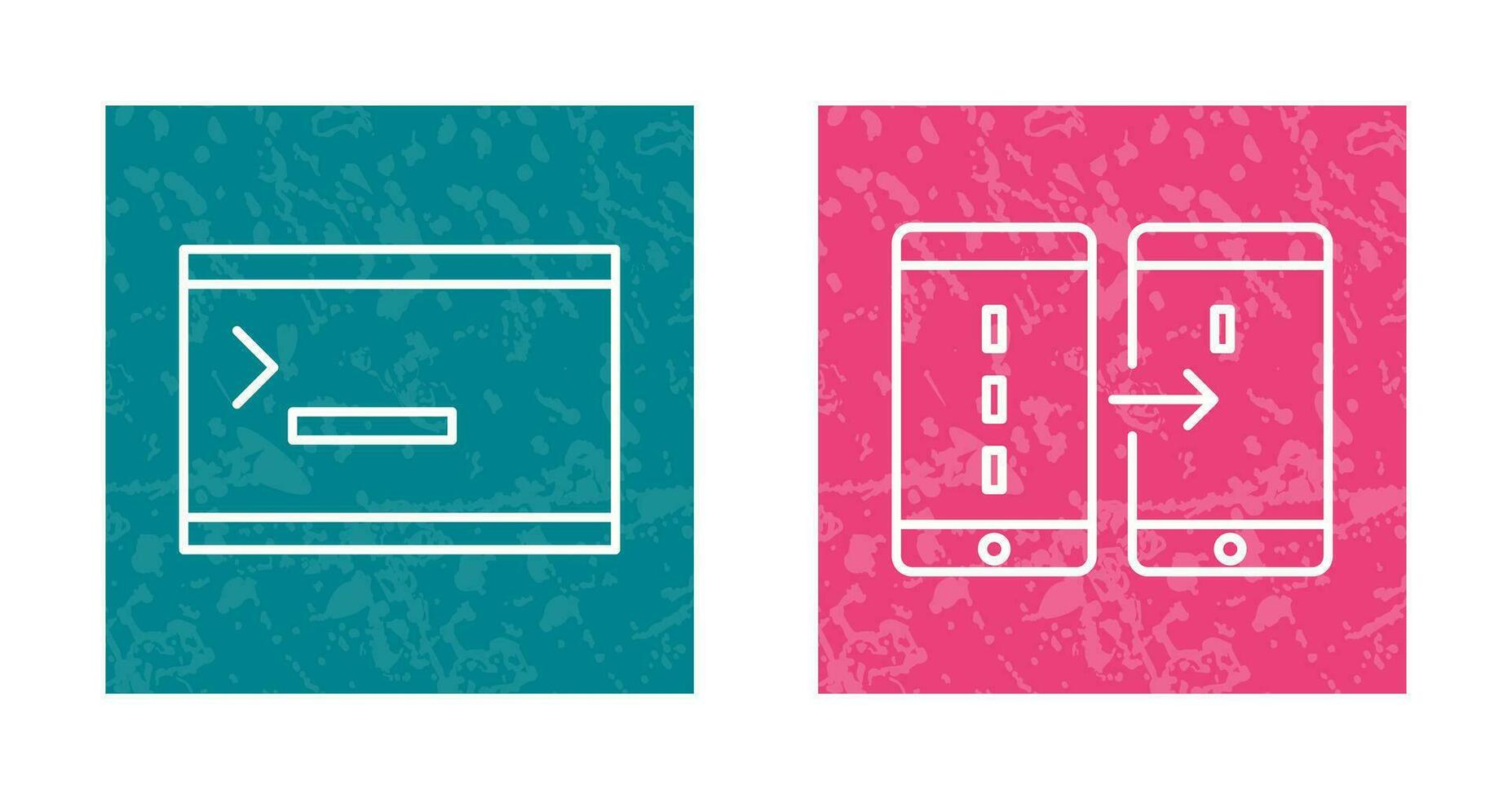 console and data transfer Icon vector