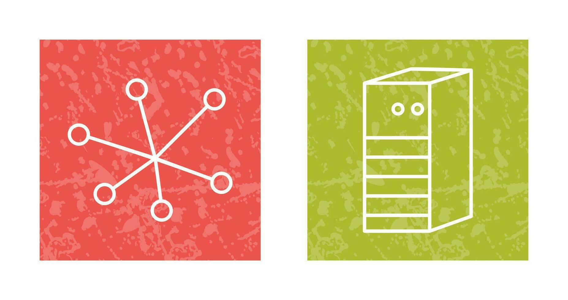 Internet and Server Network Icon vector