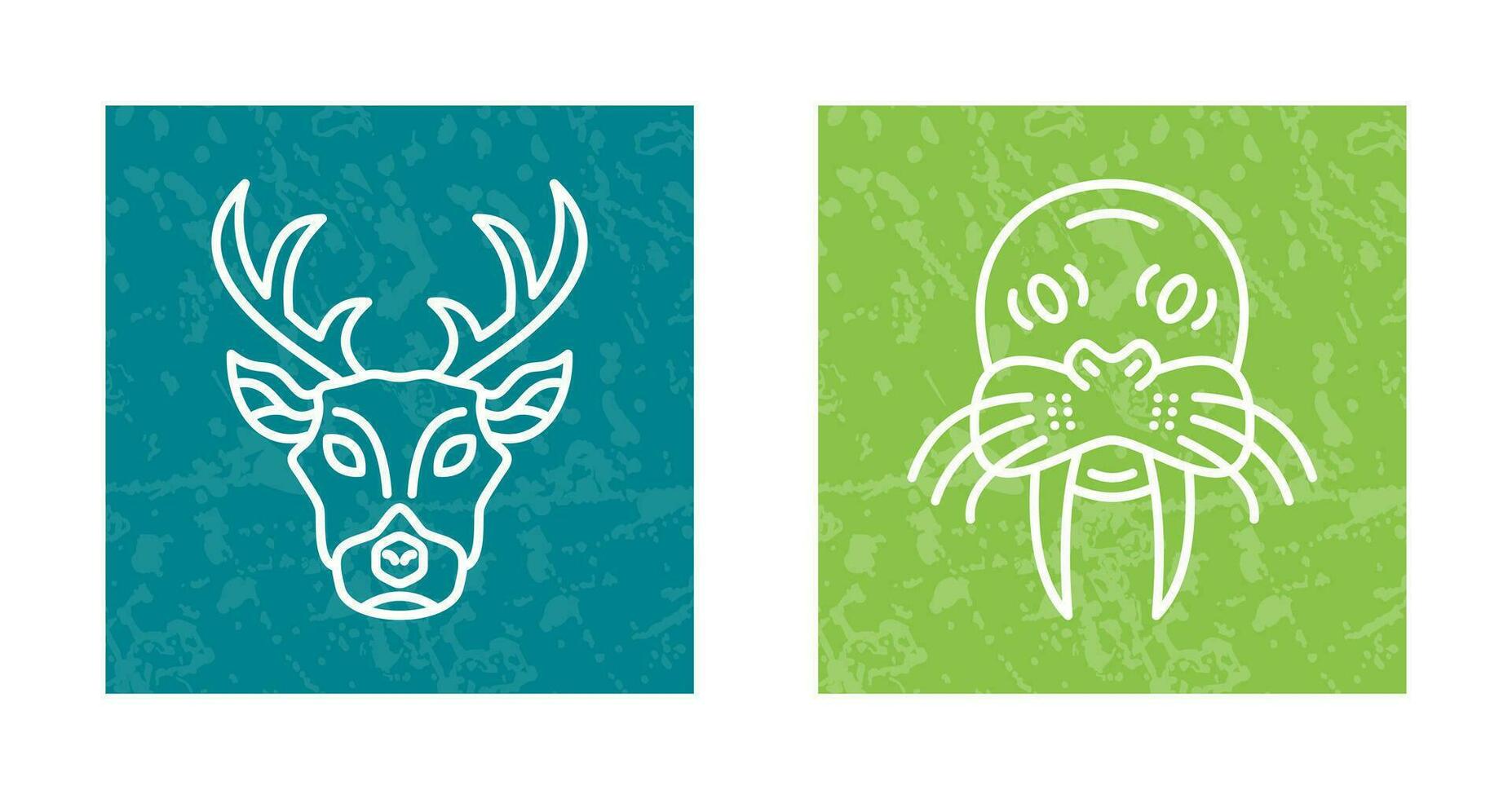 Deer and animal Icon vector