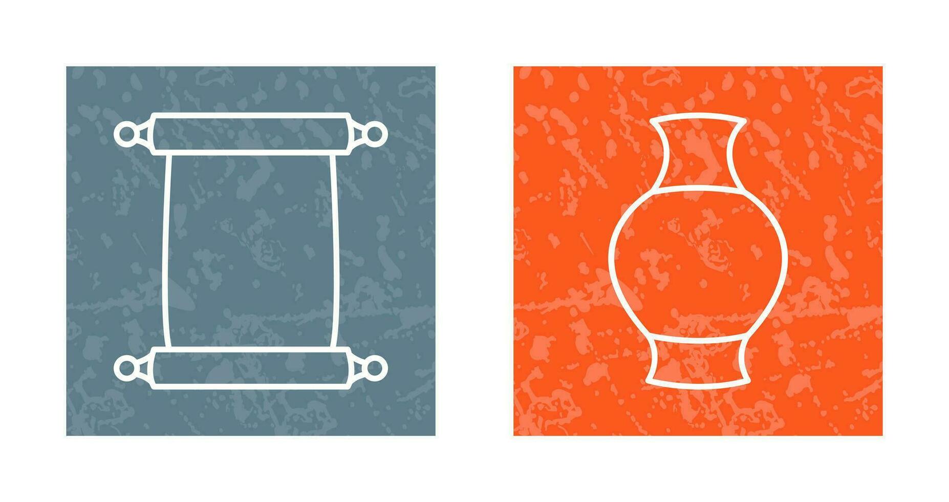 Scroll of Paper and Antique Icon vector