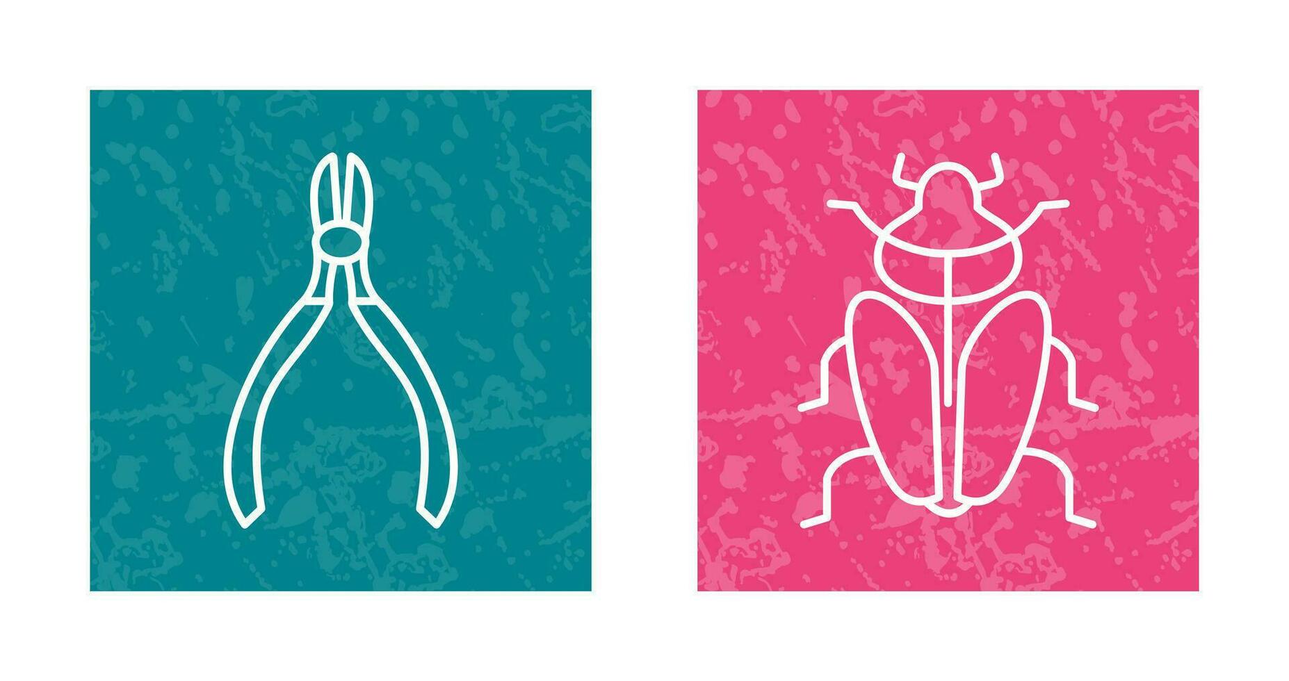 Cutter and Insect Icon vector