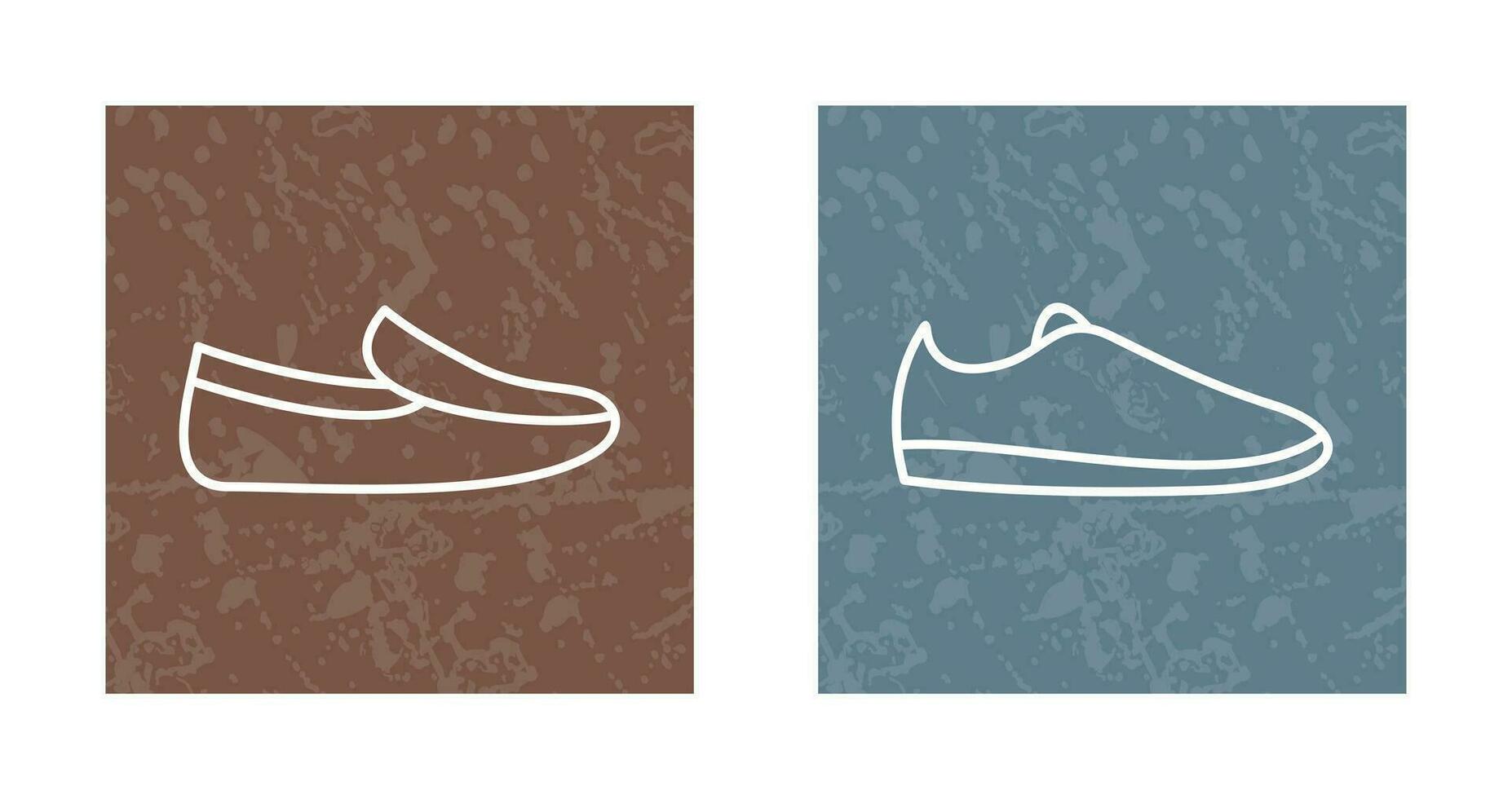 Mens Loafers and Casual Shoes Icon vector