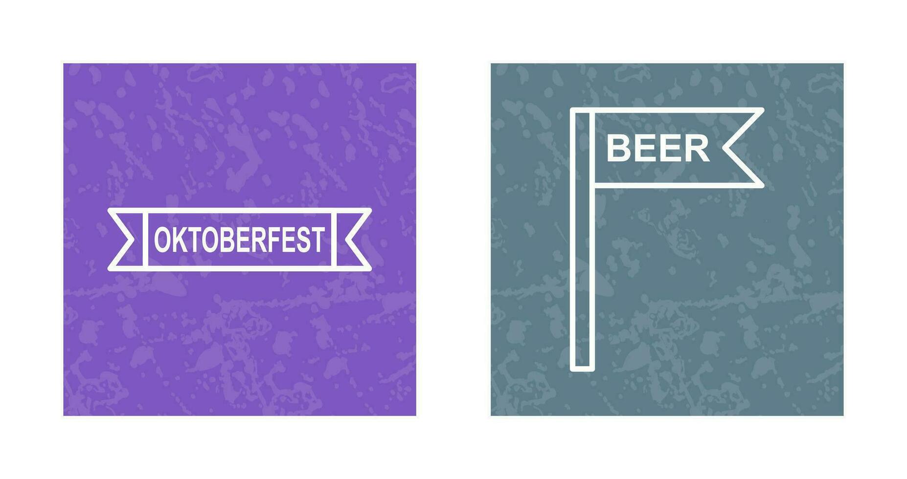 Oktoberfest Banner and Signboard Icon vector