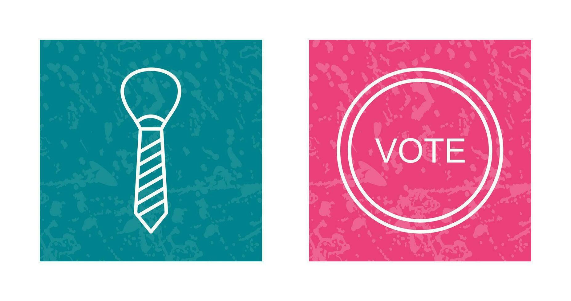 Tie and Vote Link Icon vector