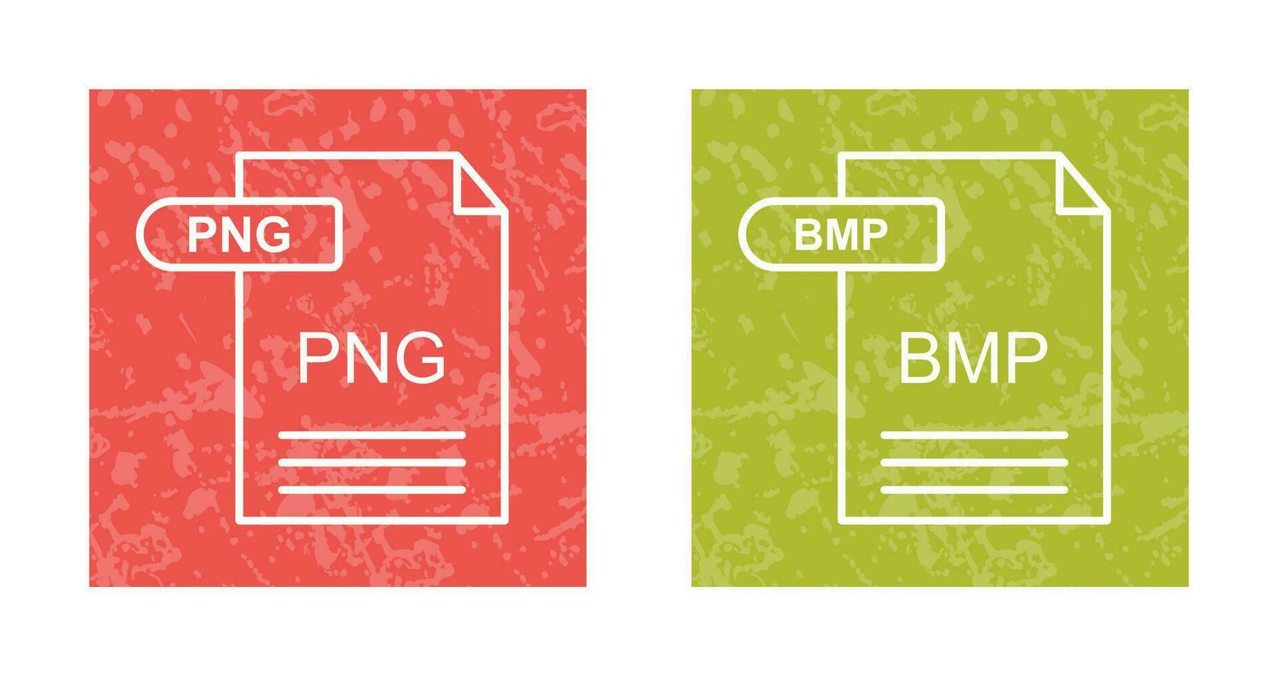 PNG and BMP Icon vector