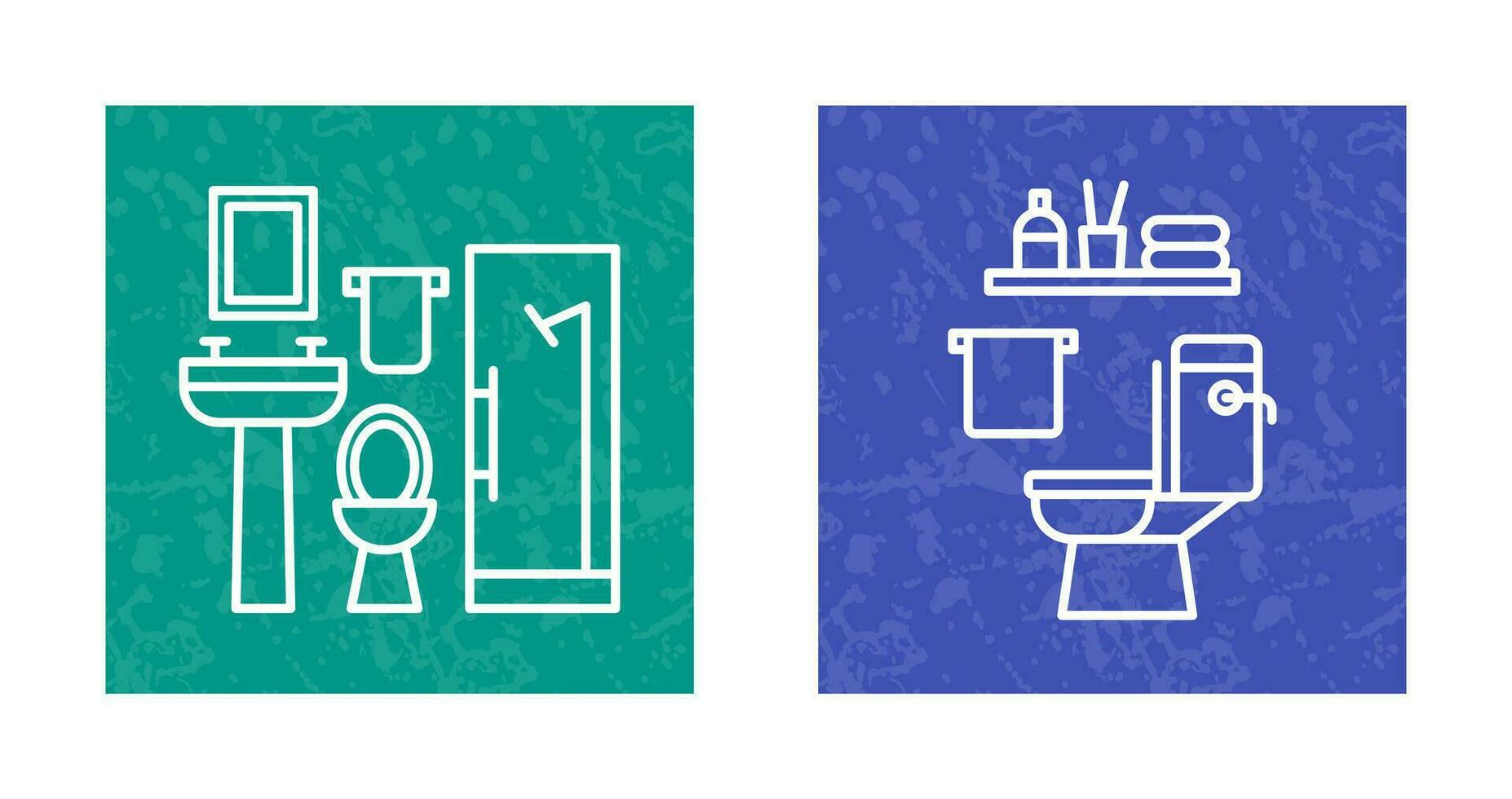 Bath and Toilet Icon vector