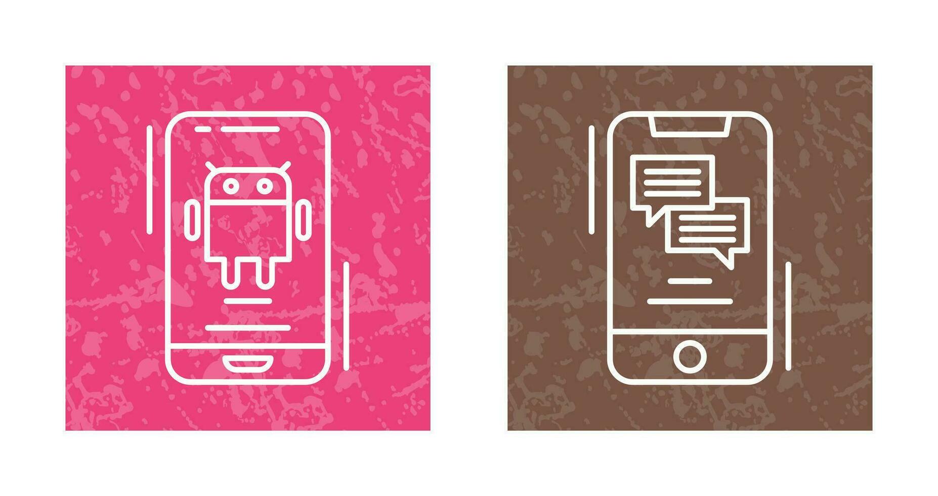 Android and Text Icon vector