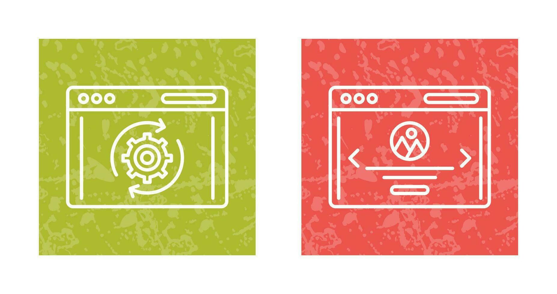 Recovery and Web Page Icon vector