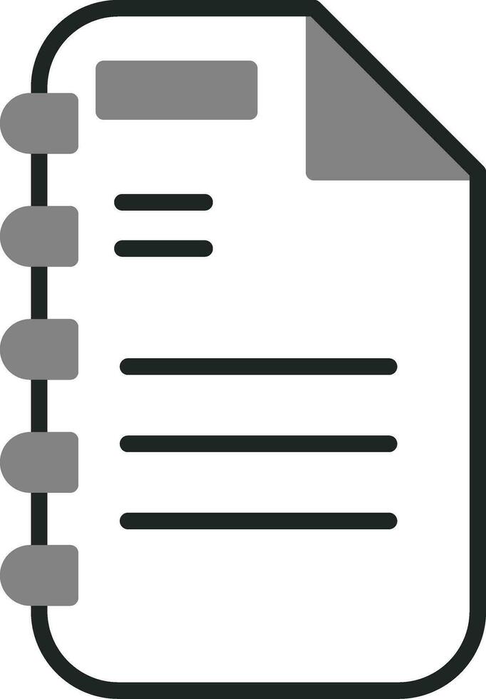 Note Page Vector Icon