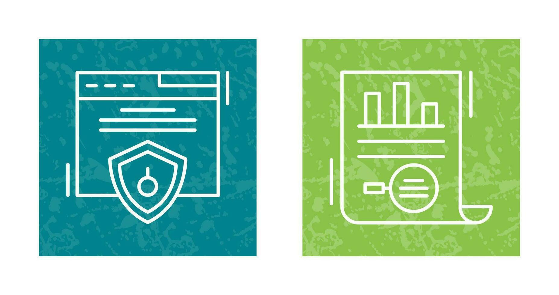 Web Security and Market Research Icon vector