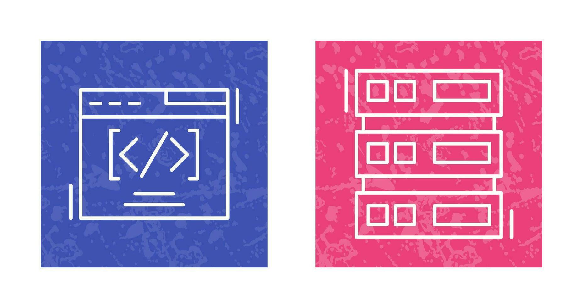 Web Coding ND Server Icon vector