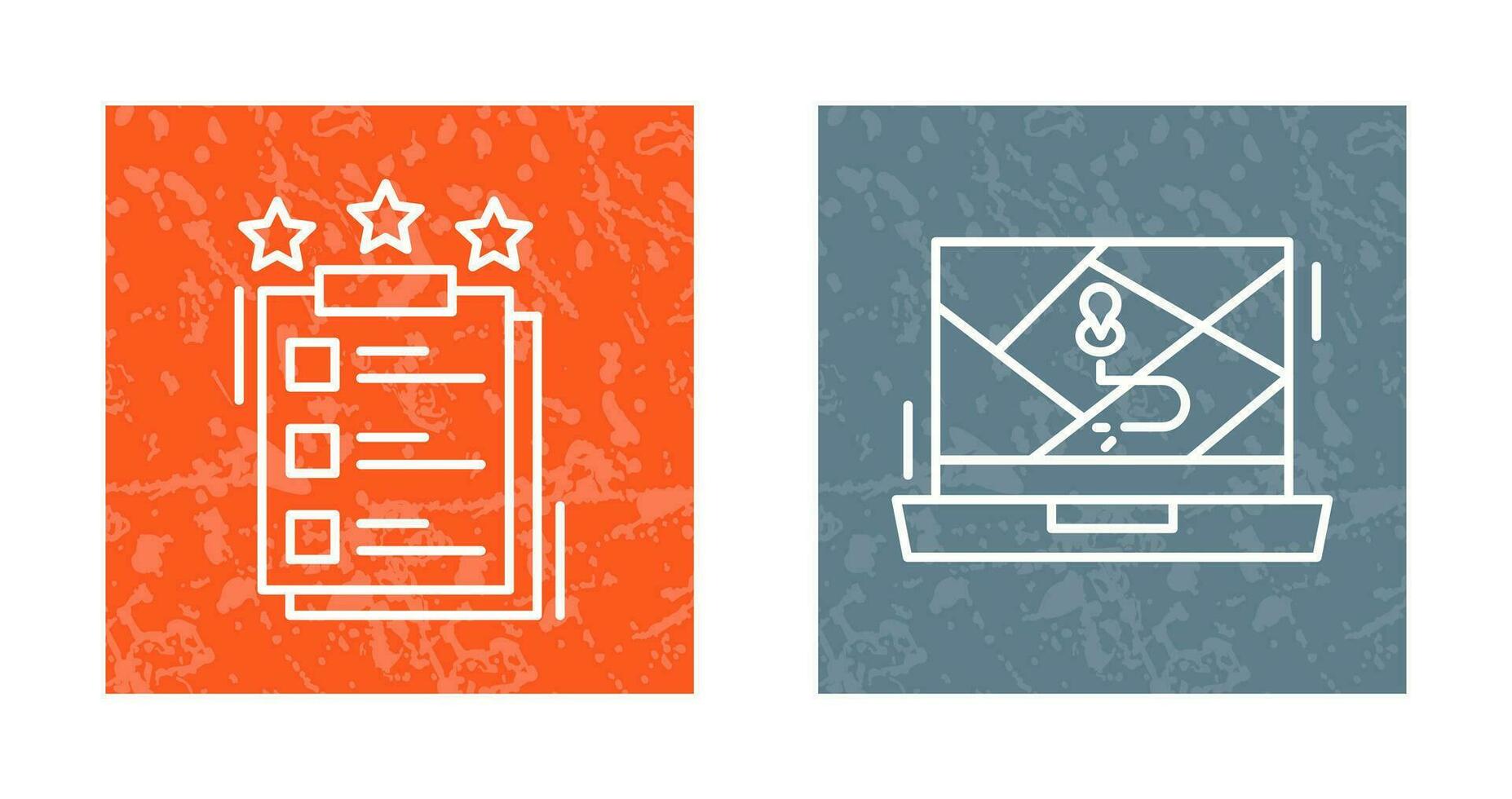 Project Features and Google Map Icon vector