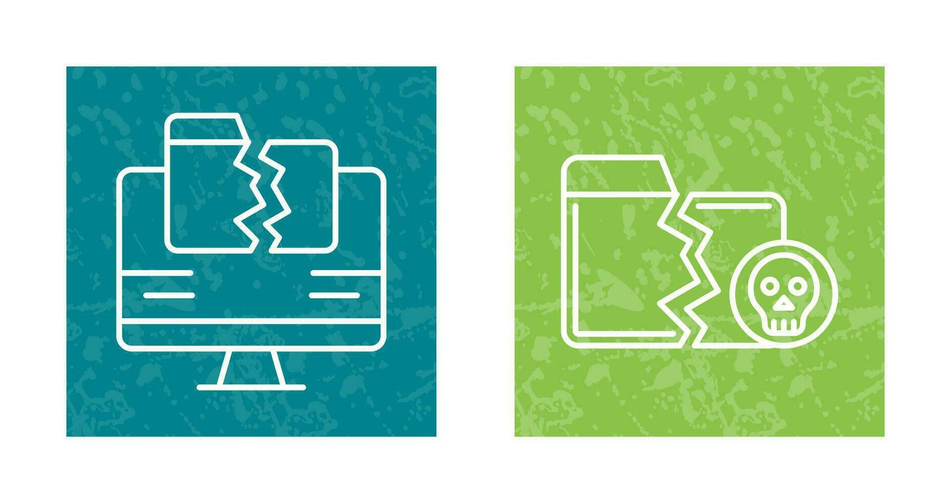 Data Loss and Infected Icon vector