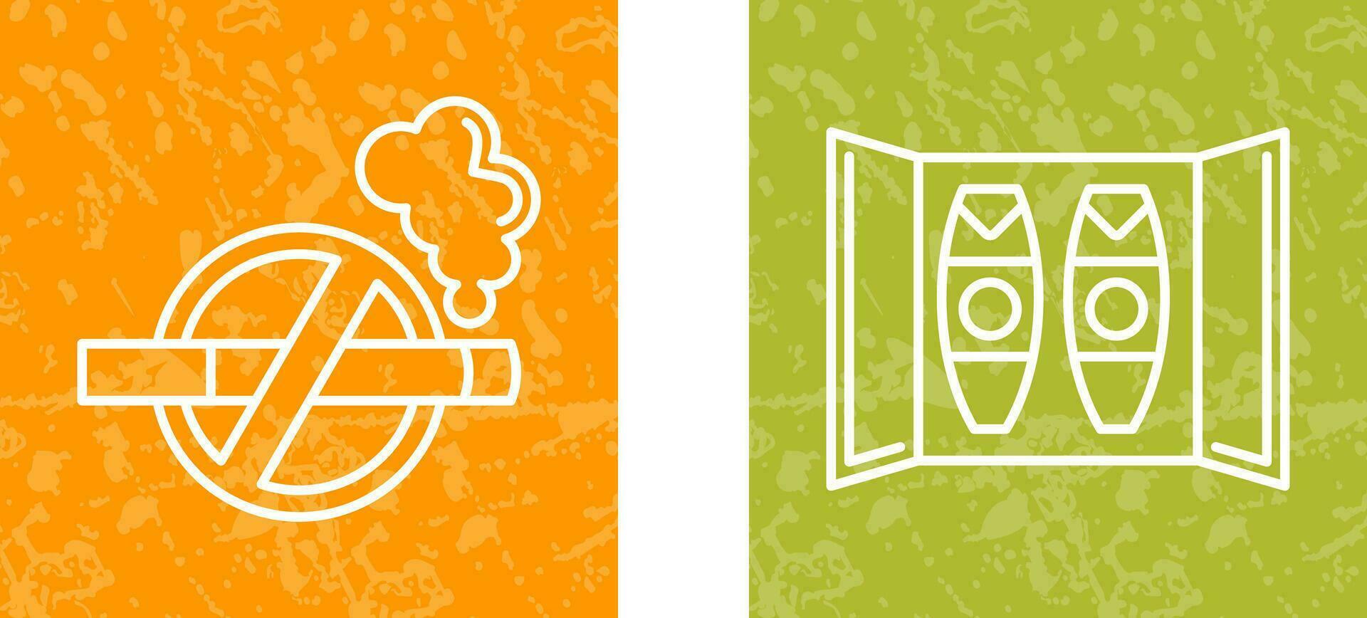 Cigar Box and No Tobacco Icon vector