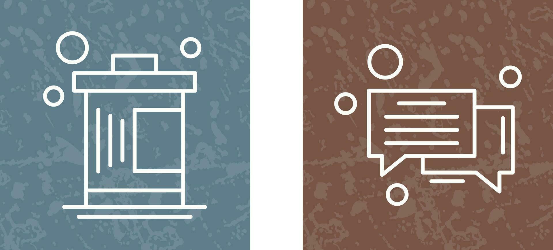 Delete and Message Bubble Icon vector