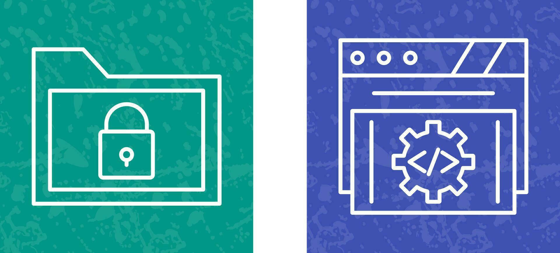 Folder and Development Icon vector