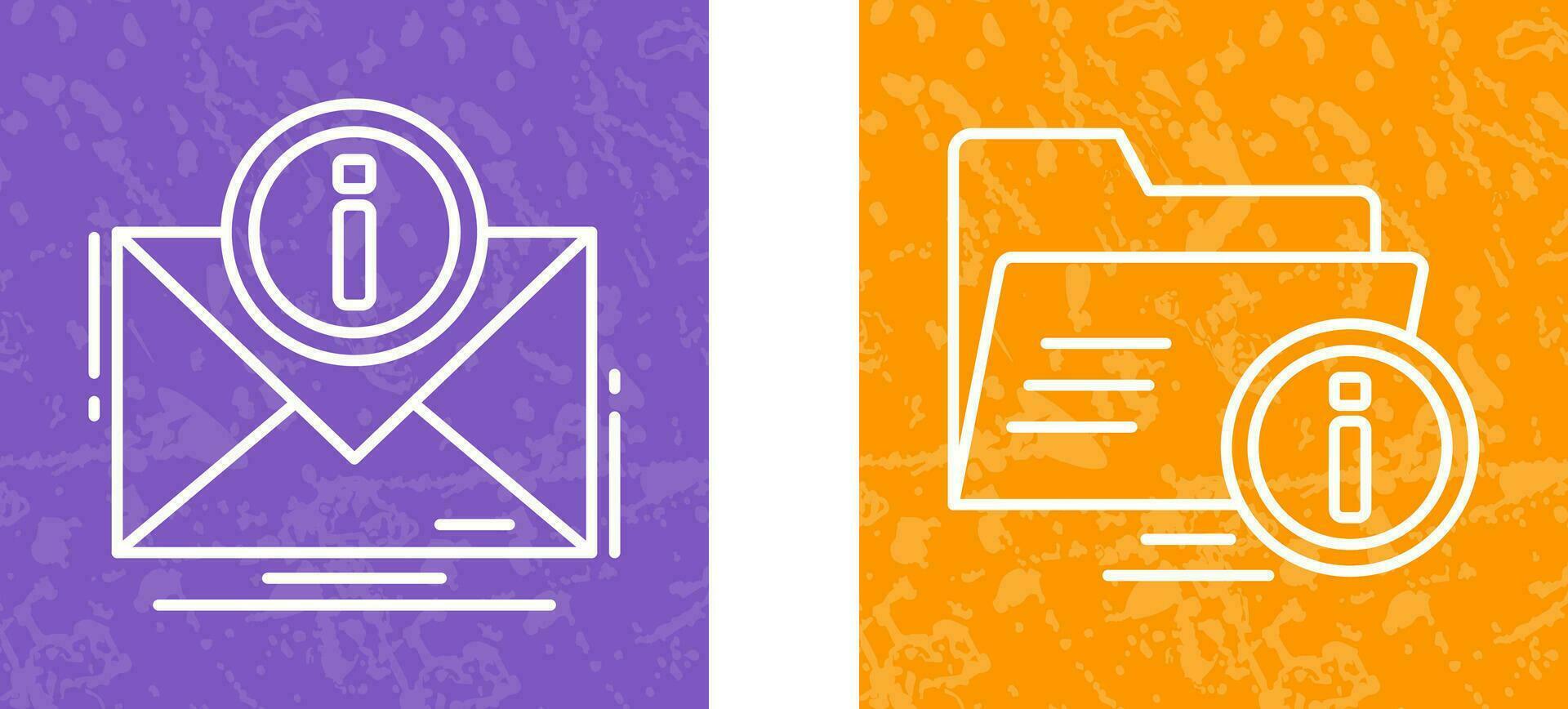 e mail and folder Icon vector