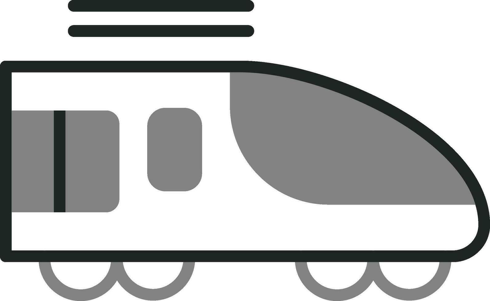 alto velocidad tren vector icono