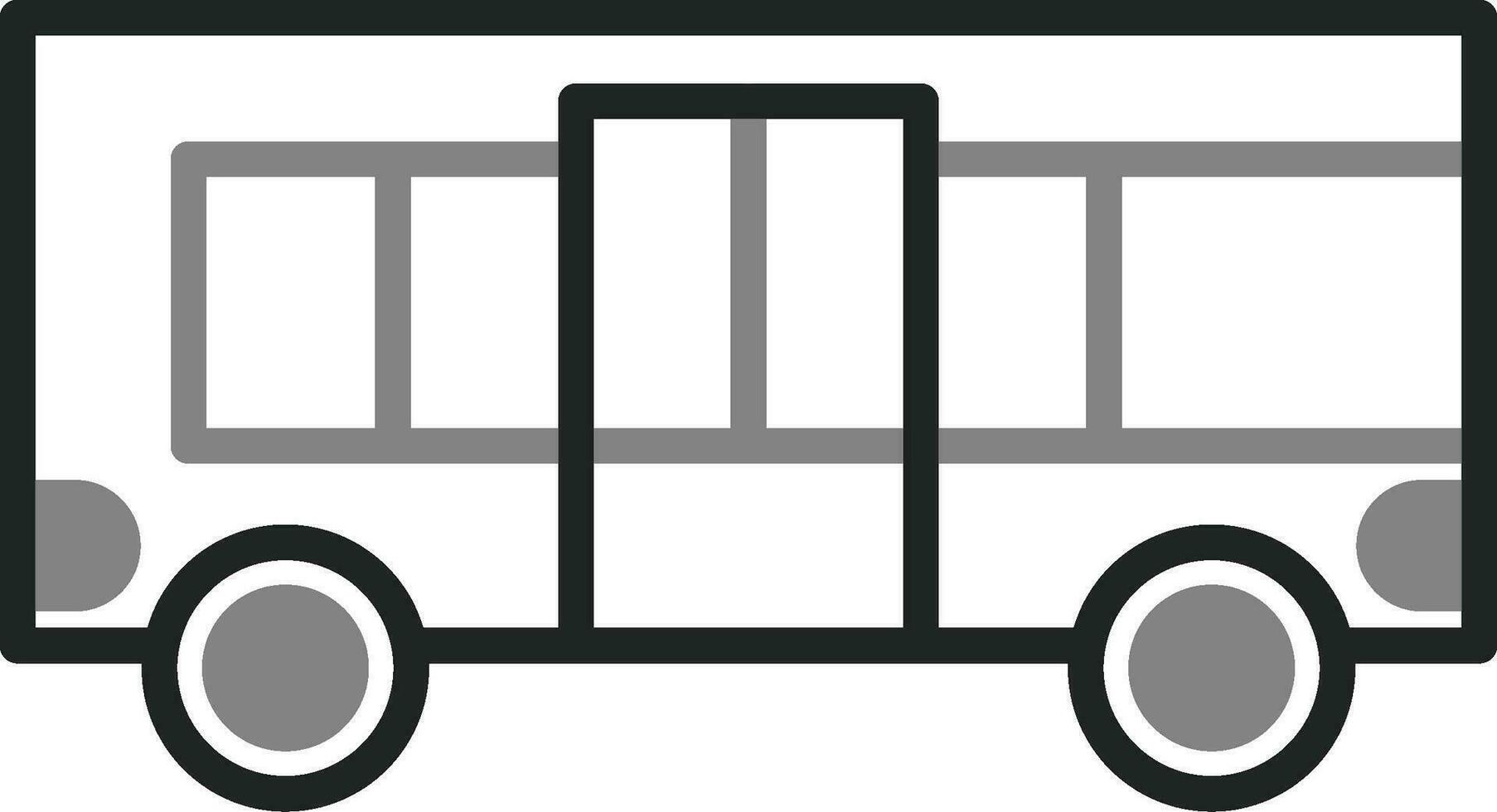 icono de vector de bus