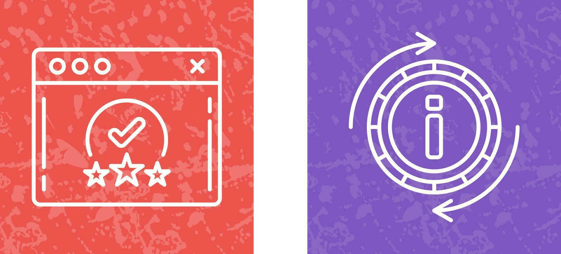 rating and refresh  Icon vector