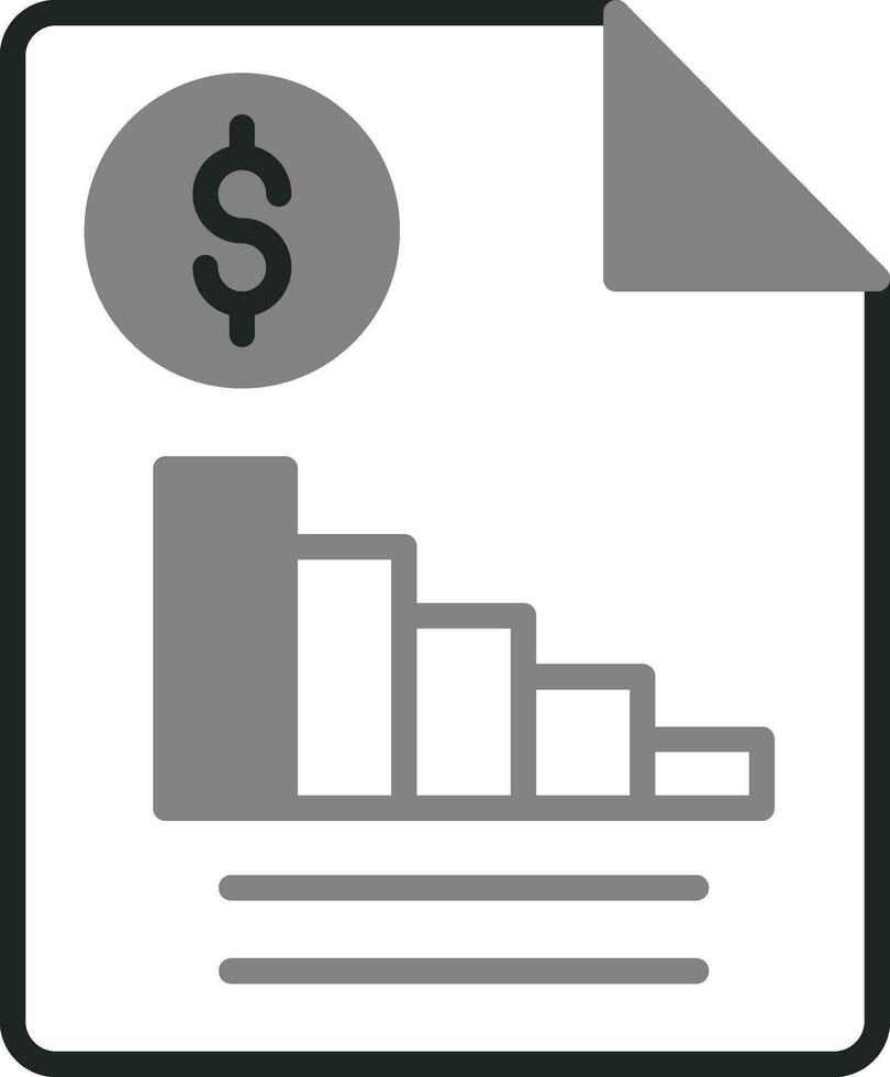 Financial Report Vector Icon