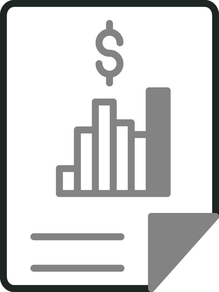 Financial Report Vector Icon