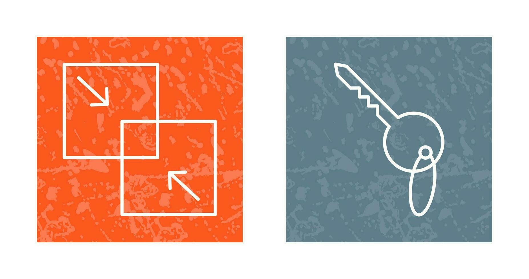 Combine and Key Icon vector