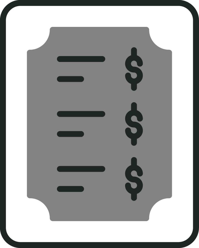 Price List Vector Icon
