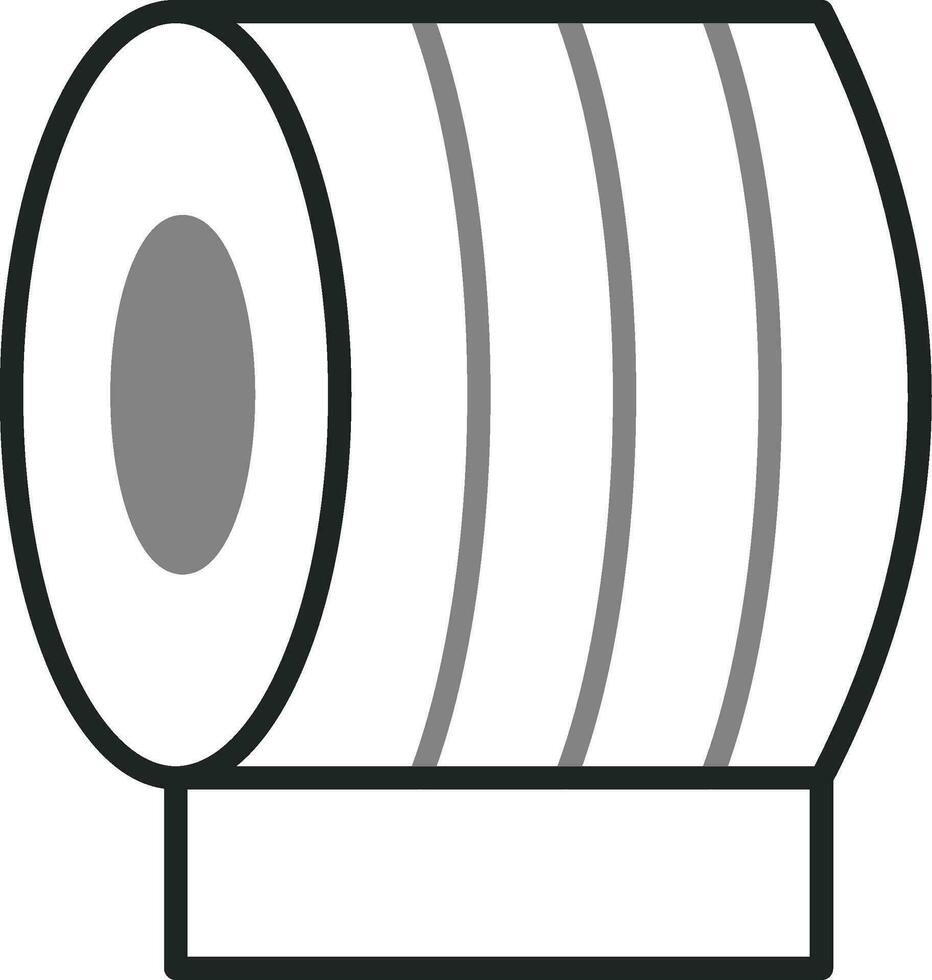 icono de vector de rollo de tejido