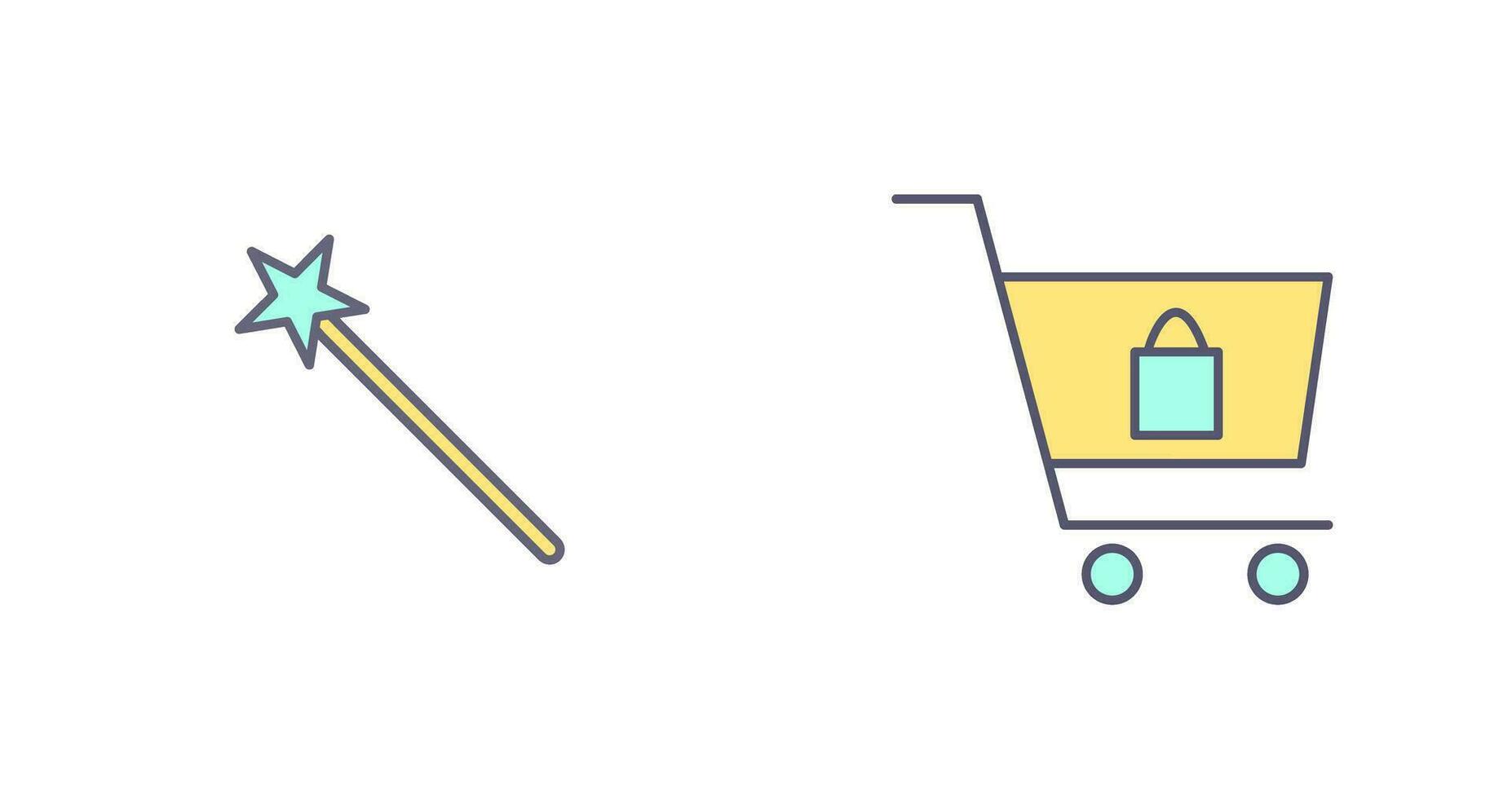 magic and shopping  Icon vector