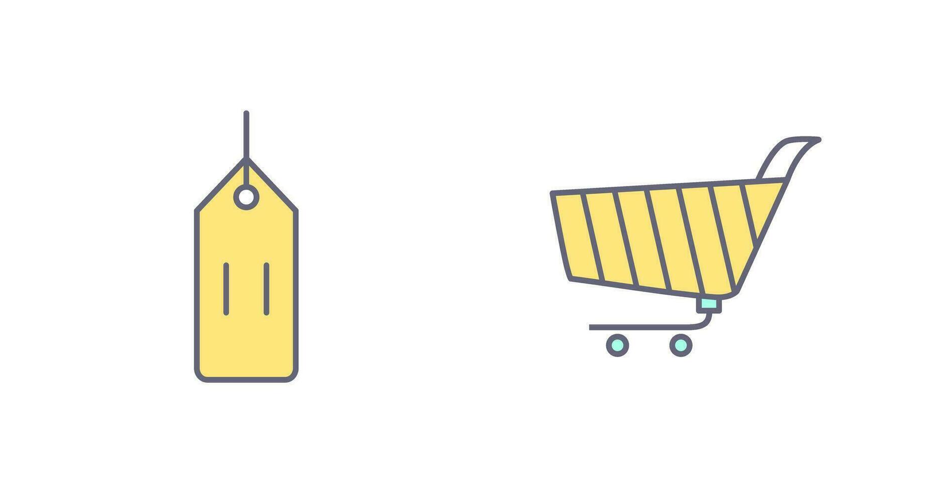 deals and shopping cart Icon vector