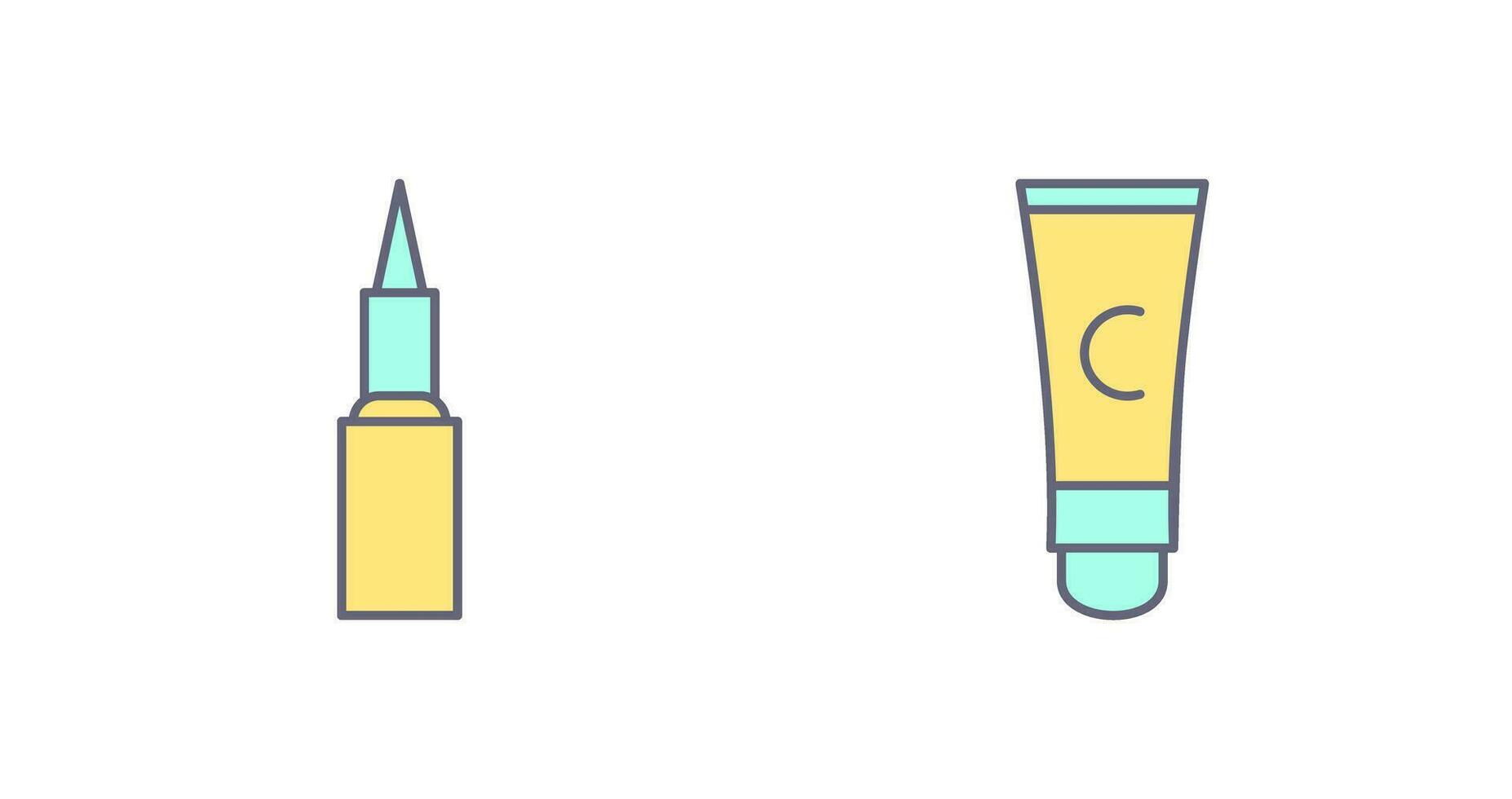 Kajal cosmetics and Conditioner  Icon vector