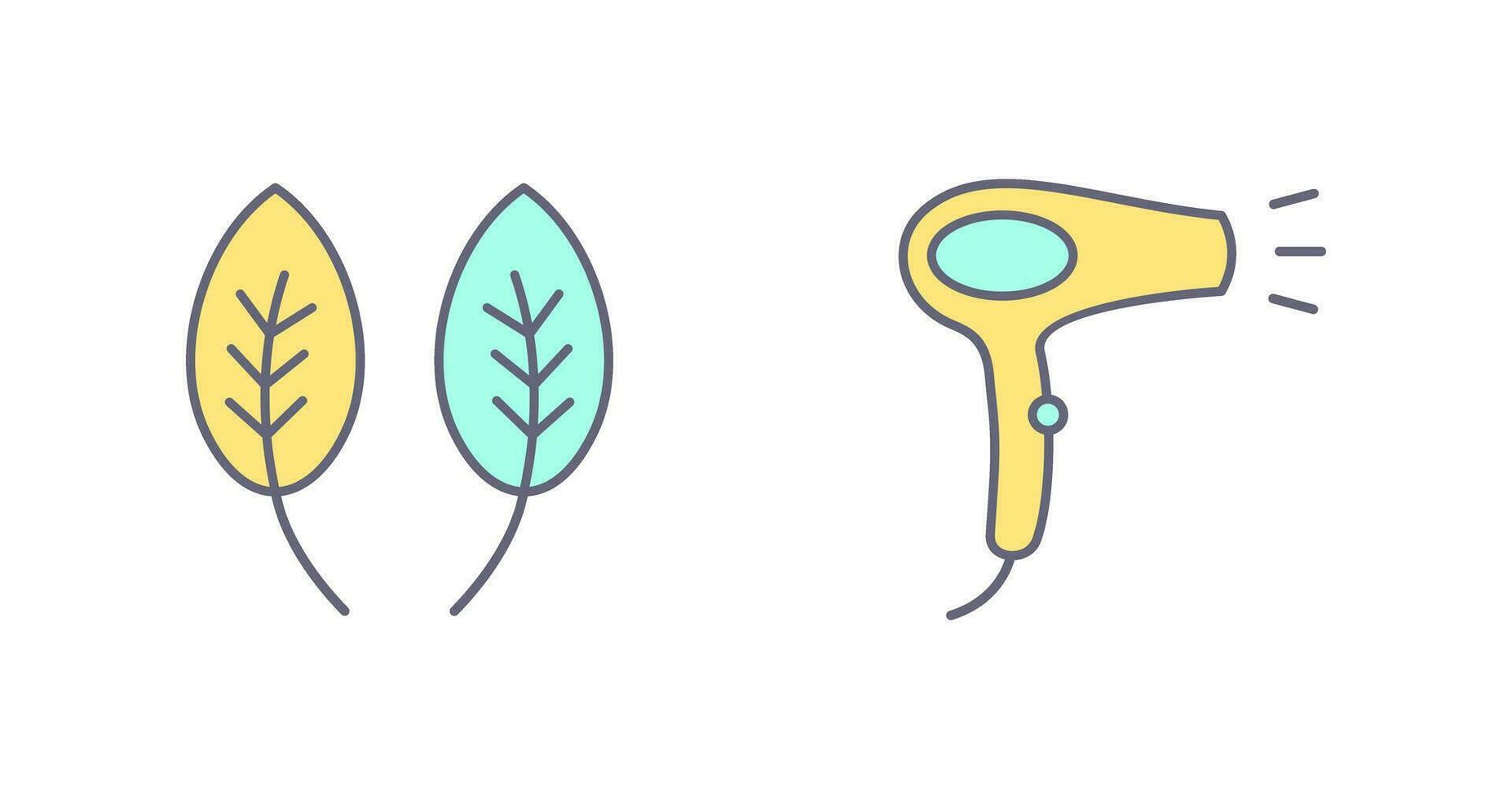 Herb and Hair removal Icon vector