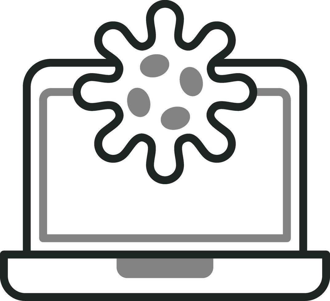 icono de vector de virus