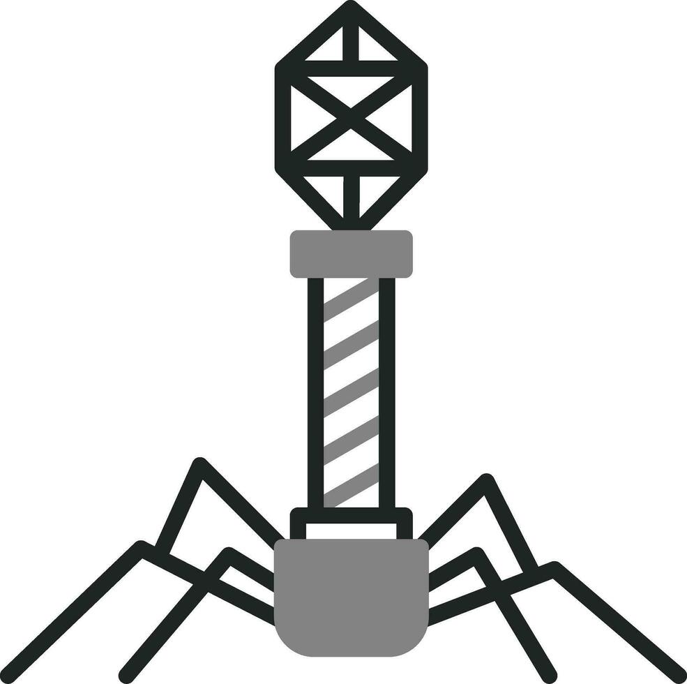 Bacteriophage Vector Icon