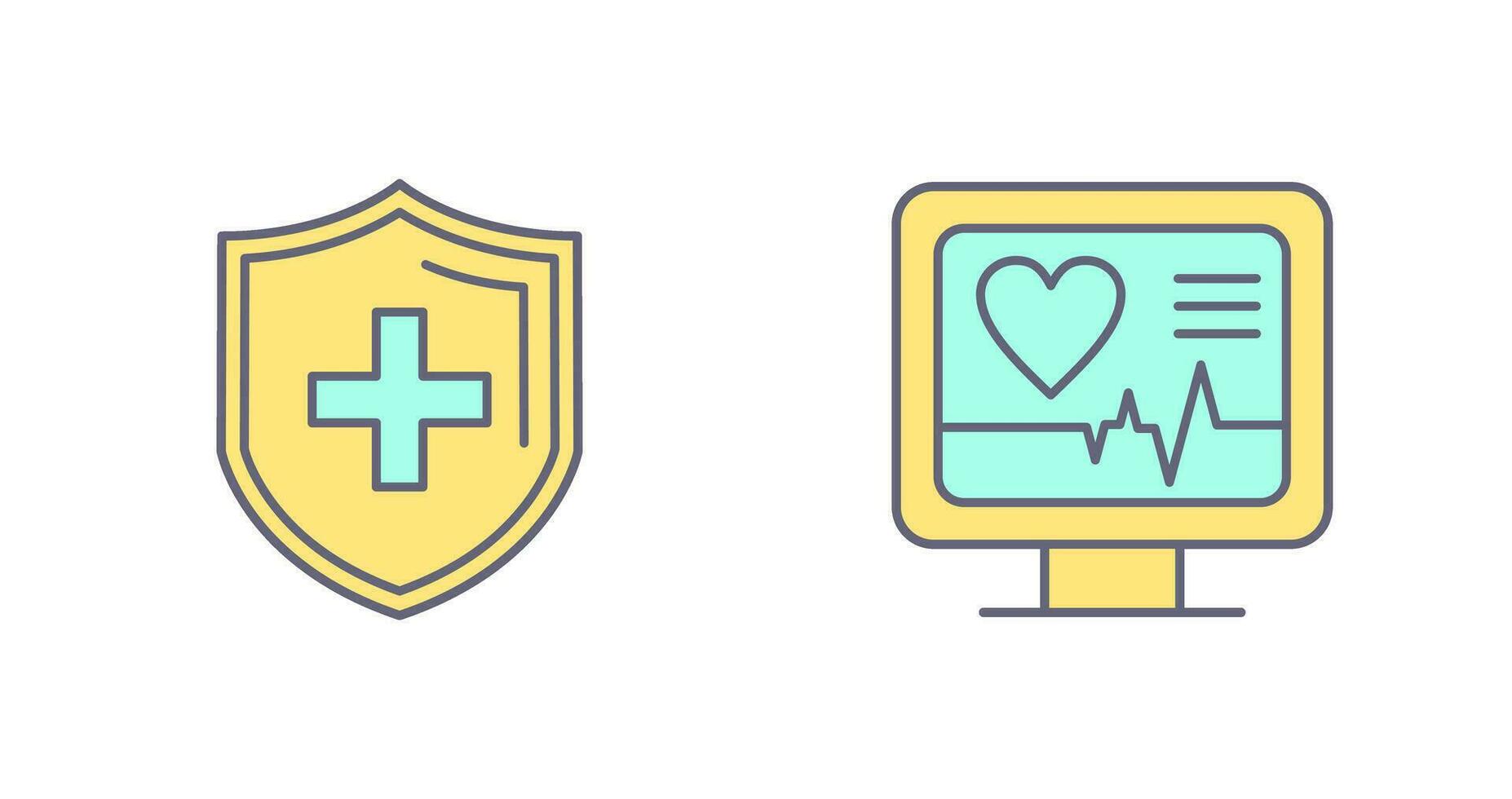 Protection and Plus Icon vector