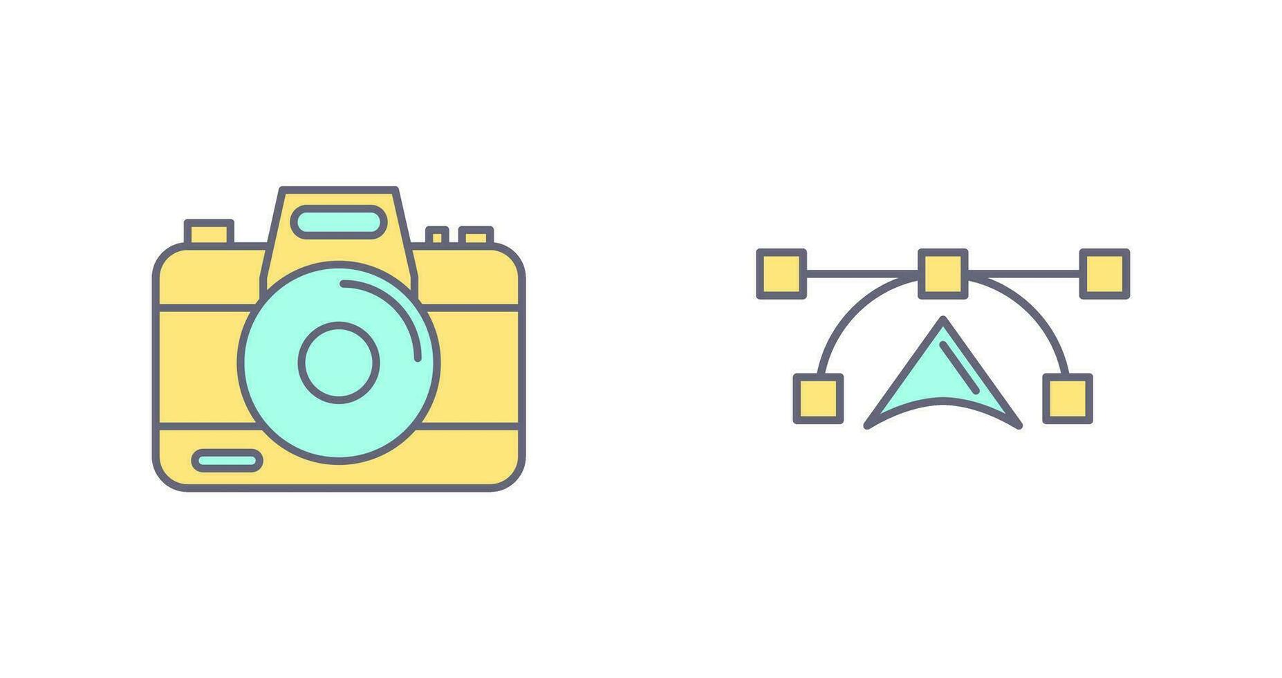 Camera and Vectors Icon