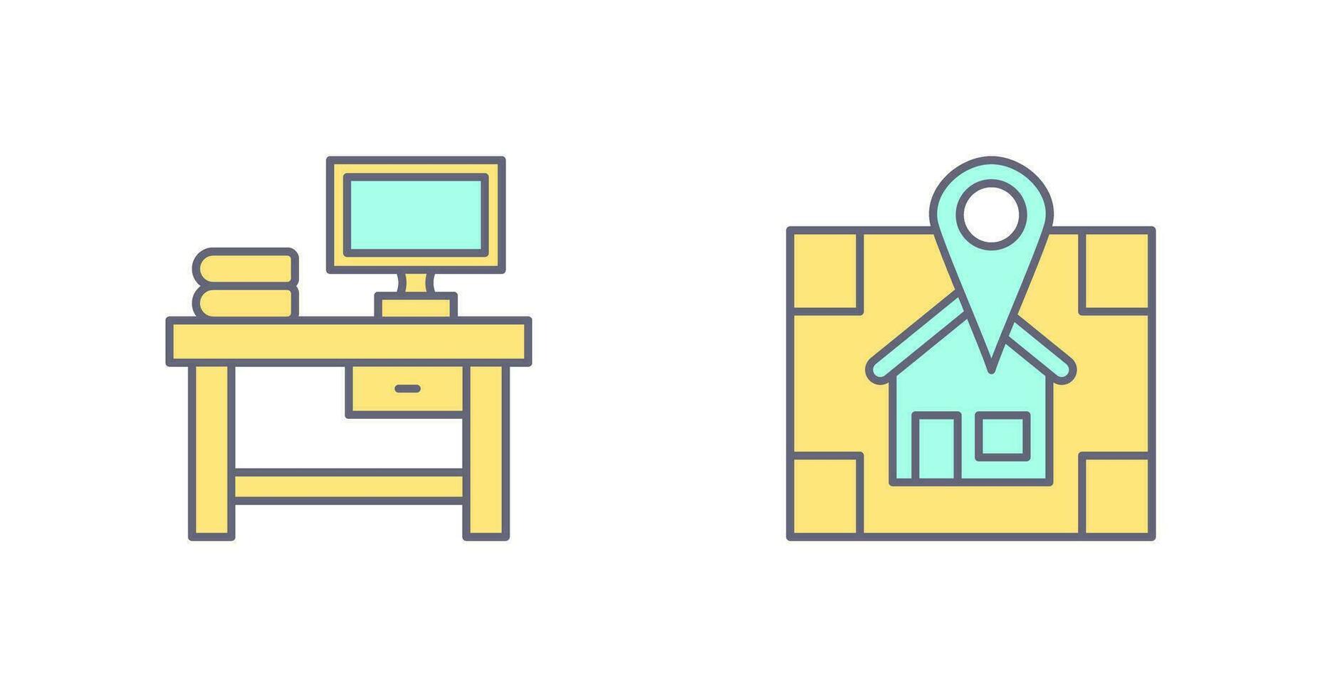 Table and Navigator Icon vector