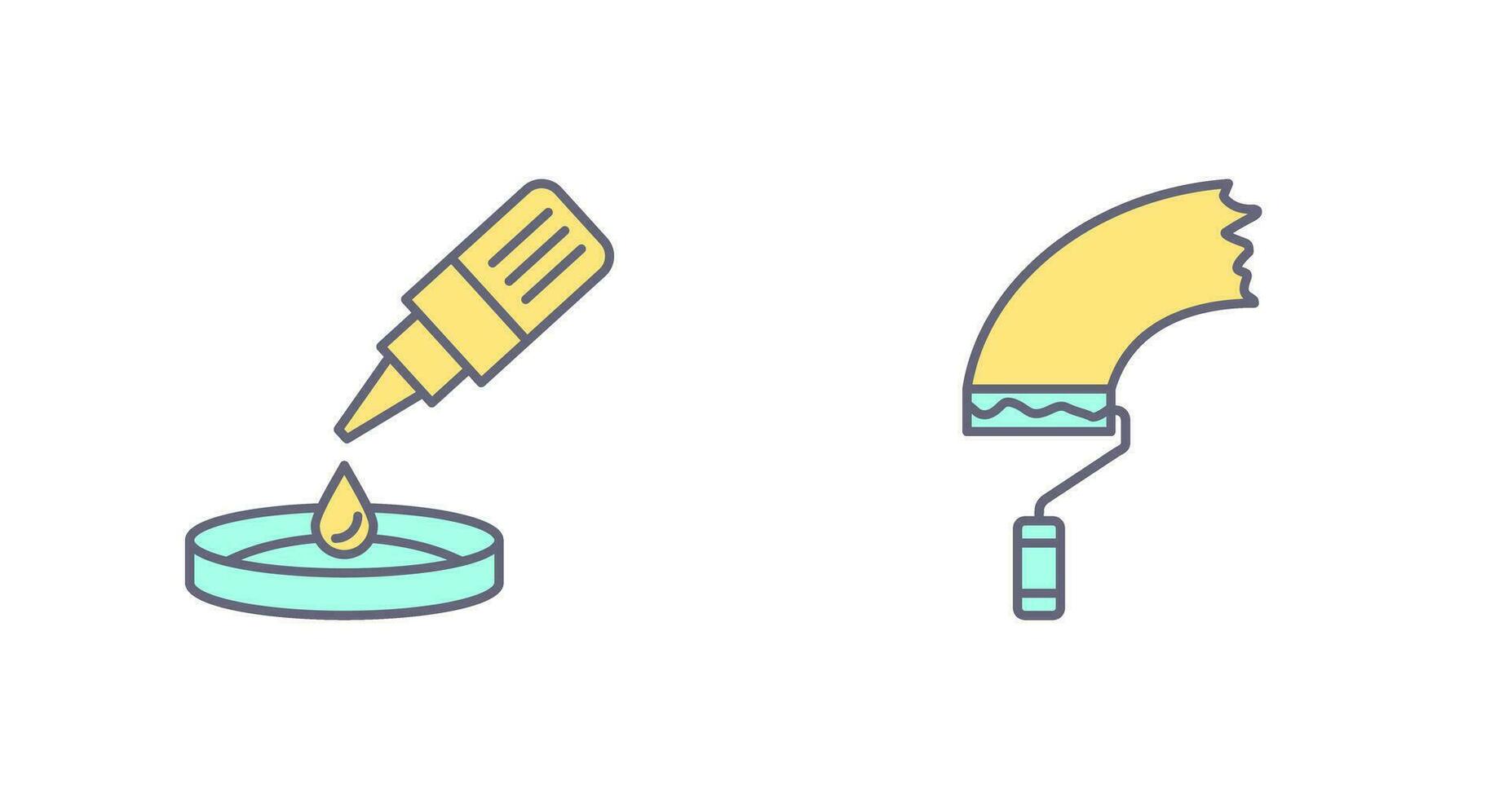 dropper and paint Icon vector